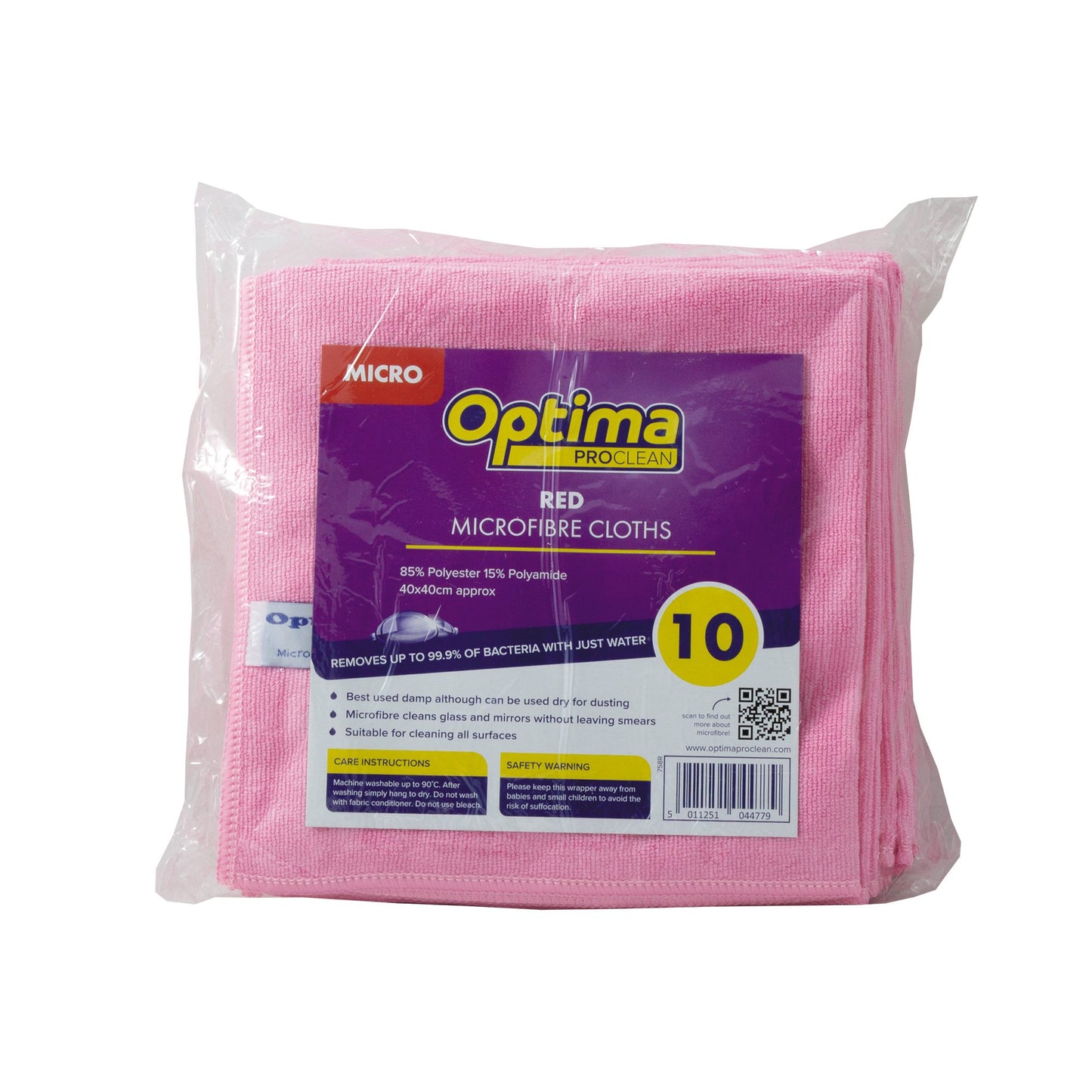 Microfibre Cloths (Red)
